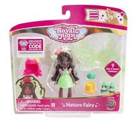 Royale High Poupée Nature Fairy Fashion de 7,6 cm - 1 figurine avec 9 accessoires de mode - Code article virtuel inclus - Série 2 - À partir de 5 ans