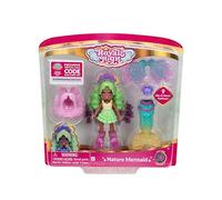 Royale High Poupée sirène Nature 7,6 cm - 1 Figurine avec 9 Accessoires de Mode - Code Article virtuel Inclus - Série 3 - À partir de 5 Ans