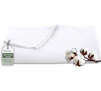 ROYALE LINENS Drap Plat 100% Coton peigné à Longues Fibres 300 Fils - Ultra Doux - Drap de Dessus - Drap Plat Double Vendu séparément - Drap Plat en Percale Respirant, Frais et Net Uniquement (lit