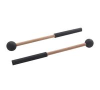 ROYALEAD Lot de 2 baguettes de batterie légères avec poignée en bois éthérée à tête ronde