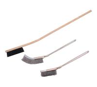 ROYALEAD Lot de 3 brosses de nettoyage pratiques pour cage à oiseaux en acier inoxydable pour petits animaux domestiques