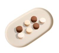 ROYALEAD Plateau de service ovale en plastique - Plateau de cuisine multifonction pour fruits et desserts - Plateau de rangement de bureau - Plateau à bijoux cosmétiques - Crème