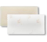 Royalisneeo Coussin en mousse 100 % latex naturel Talalay - Emballage parfait - Coussin de lit doux pour dormir avec taie d'oreiller en coton amovible - Convient pour les dormeurs sur le dos, sur le