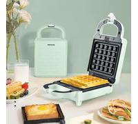 Royalstar Appareil à Croque-Monsieur & Gaufrier 650 W - 2 Plaques Antiadhésives - Chauffe Uniforme - Grill de Contac