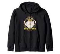 Royalty Crown Pun Tea Party Drôle pour Les Amateurs de thé Sweat à Capuche