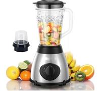 Blender Et Fabricant De Smoothies Avec Moulin à Café & épices 800w 1,5 Litre 3 Vitesses En Acier Inoxydable De Royalty Line