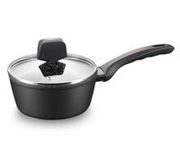 ROYALTY LINE, Casserole en aluminium forgé avec revêtement en marbre, Compatible Gaz, Électrique, Céramique, Halogène, Induction, idéale pour la cuisson, 20 cm, couleur marbre