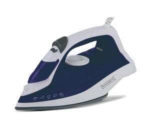 ROYALTY LINE, Fer à Repasser à Vapeur 2200W Bleu Modèle RLDB15413-BLU, Semelle CeraGlide, Réservoir 240ml, Vapeur Verticale, Fonction Autonettoyante, Idéal pour Tous Tissus