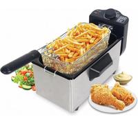 ROYALTY LINE, Friteuse 3L 2000W EFT2000L - Friteuse Électrique avec Panier de 15L, Minuteur Précis, Tube de Chauffage Rapide, Facile à Nettoyer, Idéale pour Fritures Savoureuses