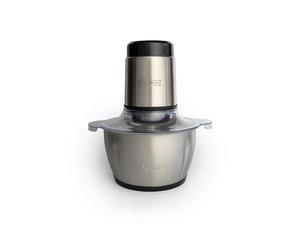 ROYALTY LINE, Hachoir Multifonction 300W RLMCE3003418, Bol en Acier Inoxydable 1,8L, 2 Vitesses, 4 Lames Tranchantes, Idéal pour Viande, Légumes et Fruits, Facile à Nettoyer, Design Ergonomique