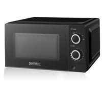 ROYALTY LINE, Micro-ondes 20L 700W Noir RLMWO3818-BLK - Puissance Efficace, 6 Niveaux de Puissance, Fonction Décongélation, Minuterie 30 Minutes, Design Compact et Esthétique pour Cuisine Moderne