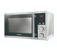 ROYALTY LINE, Micro-ondes 20L avec Gril 700W Argenté RLMWO3805, Four à Micro-ondes Numérique avec 8 Programmes Automatiques, Minuterie 95 min, Plateau Tournant en Verre, Sécurité Enfant