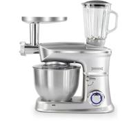 Robot culinaire 3-en-1, mixeur, mixeur, hachoir à viande-1300W Argent Royalty Line