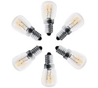 Royalux Lot de 6 veilleuses à intensité variable T25 40 W E12 blanc chaud de remplacement jusqu'à 300 °C pour four, lampe à lave, chauffe-cire, réfrigérateur (E14 ST26)