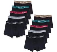 ROYALZ Boxer pour Homme 10 Paires sous-vêtements Shorts Classiques pour Les Sports et Les Loisirs, Ensemble Lot de 10 (95% Coton / 5% Elasthanne), Taille:XXL, Couleur:Set 028 (10 Pack - Multicolore)