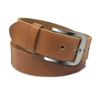 ROYALZ ceinture en cuir pour femmes en cuir de buffle robuste de 4mm, vintage jeans-ceinture avec boucle d'épine 38mm, taille:130, Couleur:Marron - boucle brossée