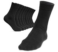 ROYALZ Chaussettes homme 10 paires pour costume casual et loisirs look business bas 10 pack, Couleur:10 Paire/Noir, Chaussettes Taille:43-46