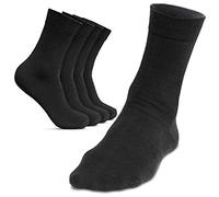 ROYALZ Chaussettes homme 5 paires pour costume casual et loisirs look business bas 5 pack, Couleur:5 Paires/Noir, Chaussettes Taille:43-46