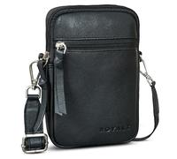 ROYALZ "Gilbert 3-in-1 Umhängetasche Herren Klein Leder - Multifunktionale Tasche klein als Gürteltasche Schultertasche und Handytasche - kleine Ledertasche zum Umhängen