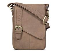 ROYALZ 'Louisiana' Sacoche Homme Bandoulière Cuir Véritable - Petit Sac d'épaule Sac Messager Vintage, Couleur:Montana marron