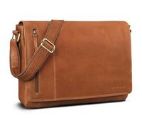 ROYALZ "New Jersey Sacoche Homme Bandoulière pour Ordinateur 15.6 Pouches en Cuir - Sacoche Serviette Cuir Véritable avec - Grand Sac Messager Homme