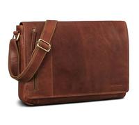 ROYALZ "New Jersey Sacoche Homme Bandoulière pour Ordinateur 15.6 Pouches en Cuir - Sacoche Serviette Cuir Véritable avec - Grand Sac Messager Homme