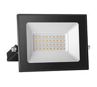 Royana Projecteur LED 30 W 3000 lm super lumineux 3000 K blanc chaud lumières de sécurité IP65 étanche pour cour, garage, entrepôt, parking, jardin et plus encore