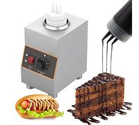 Royare Chauffe-sauce électrique,160W alimentaire commercial, distributeur fonte fromage au chocolat, pot chauffe chocolat multifonction 30-85℃ ,machine conservation chaleur confiture,650 ml/b