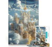 Royaume céleste d'Aetheria Puzzle de 1000 pièces pour Adolescents Jeu de logique Solide Découpe de précision pour Les vœux du Père Noël 38x26cm