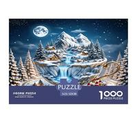 Royaume de la Neige de Noël dans Une tassePuzzles 1000 Pieces Cadeau Unique Jeu Éducatif Défi Jouet À De Qualité Supérieure Peinture Art pour Adultes Et Enfants À Partir De 14 Ans 52x38cm/1000pcs