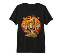 Royaume des Animaux Sauvages Safari Africain T-Shirt Haut de Gamme