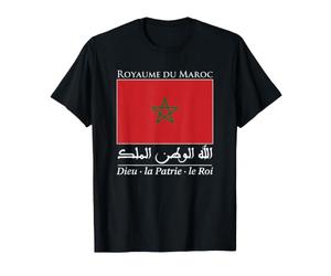 Royaume du Maroc Drapeau Marocain Devise Nationale MA T-Shirt