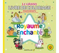 Royaume Enchanté - Le Grand Livre de Coloriage pour Enfants (2-5 Ans): 50 Dessins Simples à Contours Épais. Images Adorables de Licornes, Sirènes, ... qui apprennent à colorier sans frustration.