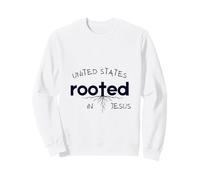 Royaume-Uni enraciné dans l'art chrétien de Jésus Sweatshirt