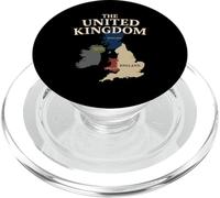 Royaume-Uni Îles Britanniques Écosse Pays de Galles Angleterre Carte du Royaume-Uni PopSockets PopGrip pour MagSafe