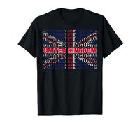 Royaume-Uni Typographie Pays Royaume-Uni Drapeau Voyage T-Shirt