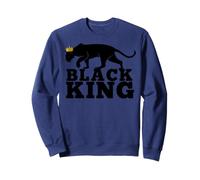 Royauté Africaine avec Couronne Roi Noir Sweatshirt