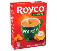 ROYC. velouté de potiron 80g, une soupe instantanée onctueuse et réconfortante à savourer rapidement- Lot De 4