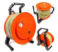 RoyceBee Coffret de Mesure de Niveau Piézométrique, avec Ruban en Acier et Indicateur Sonore/Lumineux, pour Relevés en Puits, Réservoirs d'eau et Études de Filtration de Barrages 50m/164ft