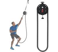 RoyceBee Entraîneur à Corde sans Fin, Outil de Musculation Complet, Corde en Nylon Premium de 4 m, Résistance Réglable Jusqu'à 30 kg, Machine à Poulie Portable pour Le Renforcement des Muscles