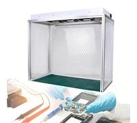 RoyceBee Hotte à Flux Laminaire Vertical Air Flow Clean Bench Travail sans Poussière 19,3 x 13,8 x 15,7 Pouces avec Filtre HEPA et Propreté ISO 5 pour Téléphone LCD Réparation Atelier Laboratoire