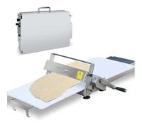 RoyceBee Laminoir à PâTe Professionnel, Laminoir RéVersible pour PâTe FeuilletéE et Fondante, Laminoir Manuel, éPaisseur RéGlable de 0 à 25 mm, Laminoir Pliable pour Boulangeries Width11.81in