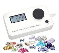 RoyceBee Réfractomètre de Pierres Précieuses et Testeur Diamant, Précision ±0.005, Précision Absolue 0.001, Appareil Professionnel pour l'Identification des Gemmes, Diamants, Jade et Bijoux
