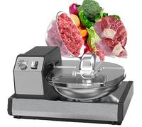 RoyceBee Robot de Cuisine 5.5L, Hachoir Électrique pour Farce, Viande et Sauces, Minuterie Réglable 1-15 Min, 1500 RPM, Acier INOX 304, Utilisation Intensive en Restaurant, Cantine et Domicile