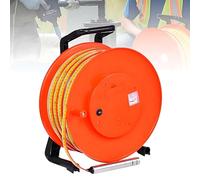 RoyceBee Sonde de Profondeur pour puits et forages, Diamètre 0,98 Pouce, câble Acier avec échelle métrique, pour diverses qualités d'eau. Mesure de Niveau dans réservoirs, conduites 50m/164ft