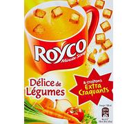 Royco Délice de Légumes & Croûtons à l'Ail Extra Croquants 3 sachets - 75g