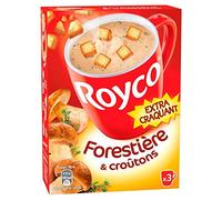 ROYCO - Minute Soup Délice À La Forestière + Croutons Au Thym Extra Craquants 60G - Lot De 3
