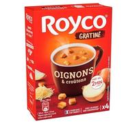 ROYCO - Minute Soup Gratinée Oignon Et Croûtons 60G - Lot De 4