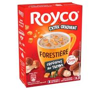 ROYCO - Soupe Forestière Gourmande aux Saveurs Authentiques, Croûtons Croustillants (3 Sachets) - Le Lot De 6
