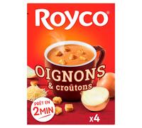 ROYCO Soupe grâtinée oignons/croutons sachet x4 80cl